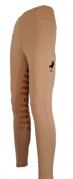 Reitleggings "Performance" mit High Grip in Camel